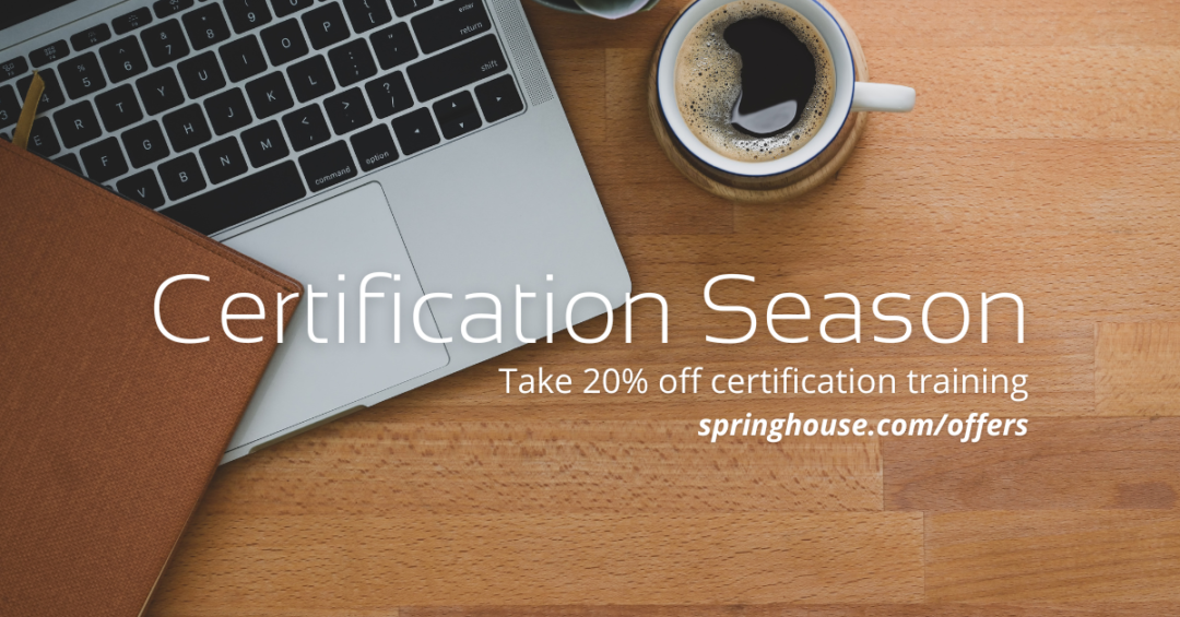 The Big Certification Sale | Take 20% Off