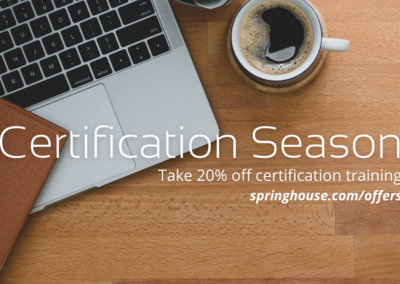 The Big Certification Sale | Take 20% Off